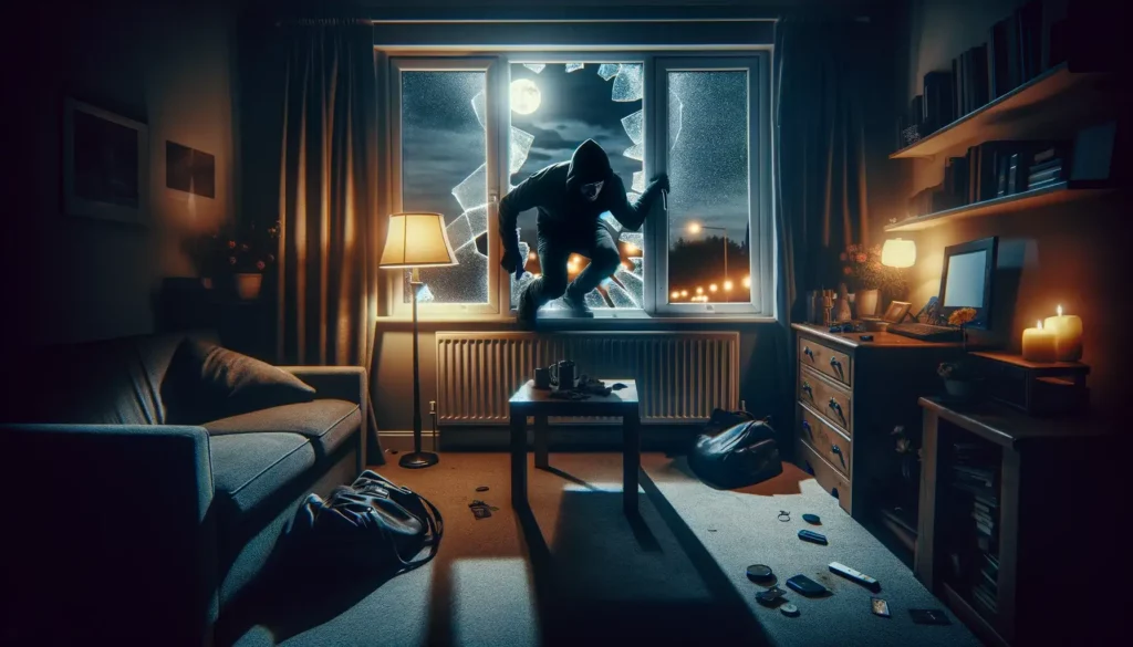 Intrusion nocturne par une fenêtre malgré un système d'alarme sans levée de doute vidéo Cyber Gardien