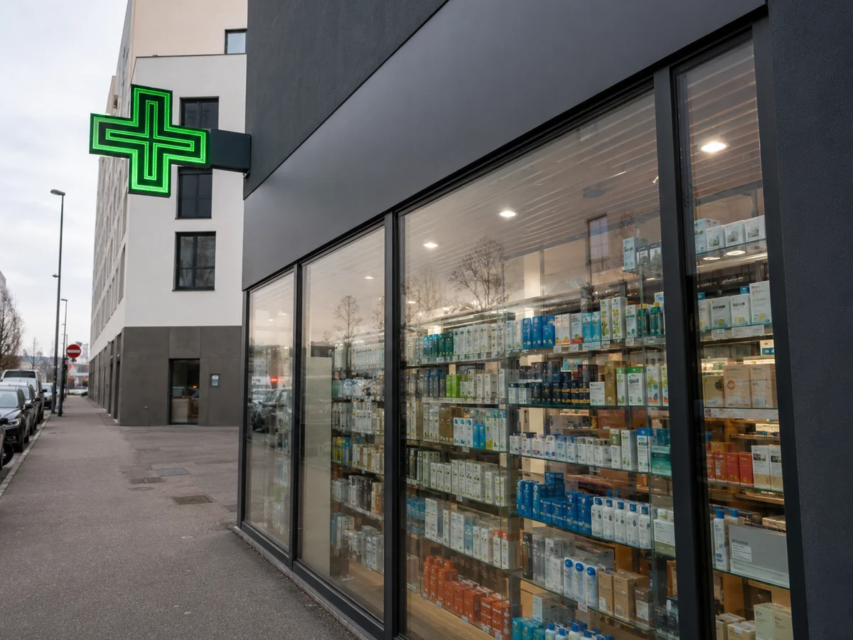 Pharmacies & commerces